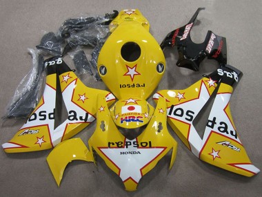 Carénages Moto Honda CBR1000RR 2008-2011 - Jaune Blanc Noir Brillant Star Repsol HRC
