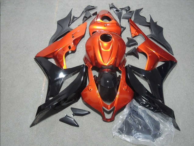 Carénage Moto Honda CBR1000RR 2008-2011 - Orange Noir Brillant