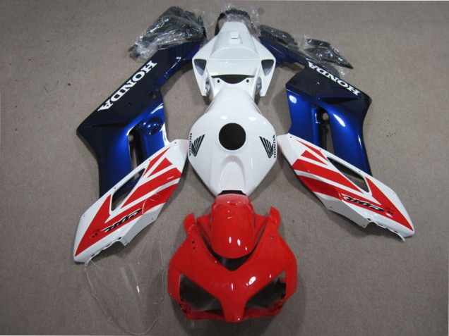 Kits Carénage Moto Honda CBR1000RR 2004-2005 - Blanc Rouge Bleu
