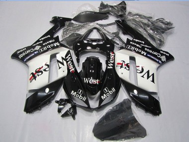 Carénages Moto Kawasaki ZX6R 2007-2008 - Noir West Mobil