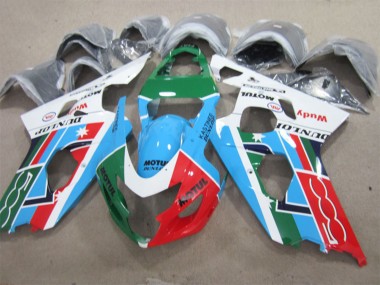 Carénages Moto Suzuki GSXR 600 2001-2003 - Blanc Bleu Vert Rouge Motul