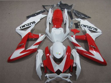 Carénages Moto Suzuki GSXR 600 2008-2010 - Blanc Rouge