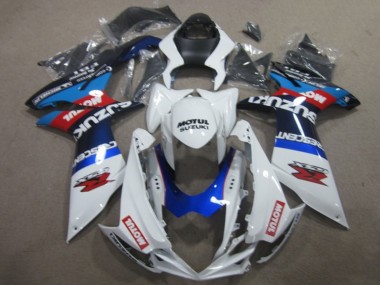 Carénages Moto Suzuki GSXR 750 2011-2024 - Blanc Bleu Motul