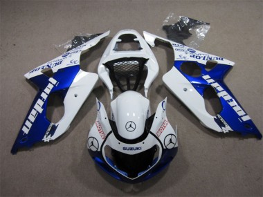 Carénages Moto Suzuki GSXR 1000 2000-2002 - Blanc Bleu Jordan Motul