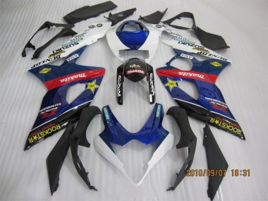 Carénages Moto Suzuki GSXR 1000 2005-2006 - Bleu Blanc Rouge Noir Rockstar