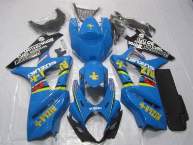 Kits Carénage Moto ABS Suzuki GSXR 1000 2007-2008 - Bleu Or Noir Rizla