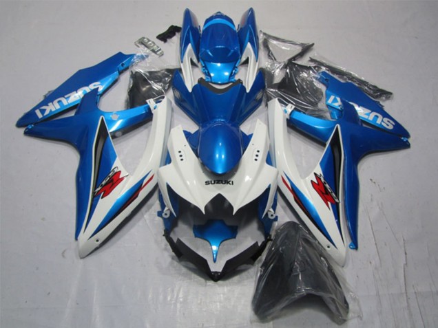 Carénage Moto Suzuki GSXR 1000 2007-2008 - Blanc Bleu Rouge