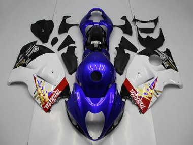Carénage Moto Suzuki GSXR 1300 Hayabusa 1996-2007 - Bleu Blanc