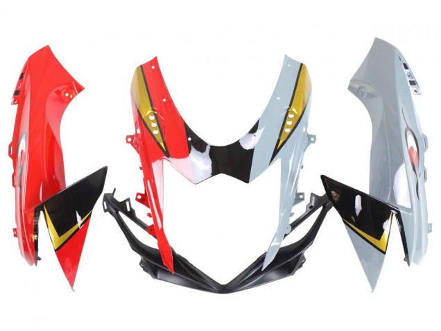 Carénages Moto Suzuki GSXR 600/750 2011-2024 - Rouge Or Gris Noir Blanc Requin