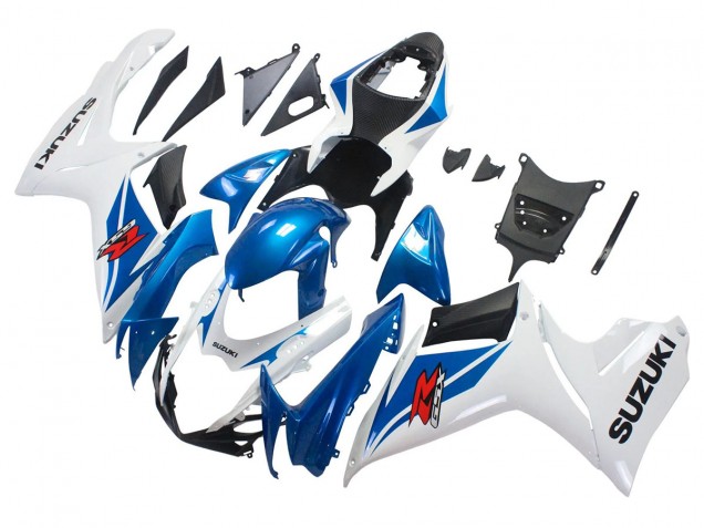 Carénages Moto Suzuki GSXR 600/750 2011-2024 - Bleu Blanc