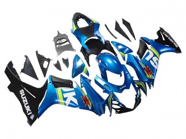 Carénages Moto Suzuki GSXR 600/750 2011-2024 - Bleu Blanc Vert Noir