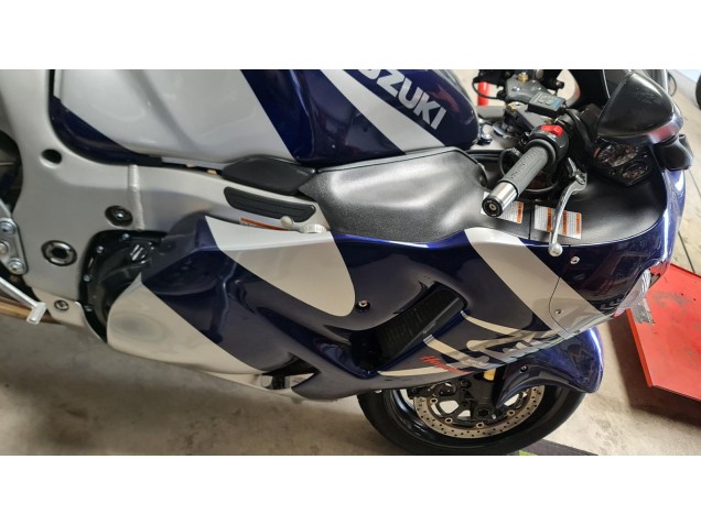 Carénages Moto Suzuki GSXR 1300 Hayabusa 1996-2007 - Bleu Blanc