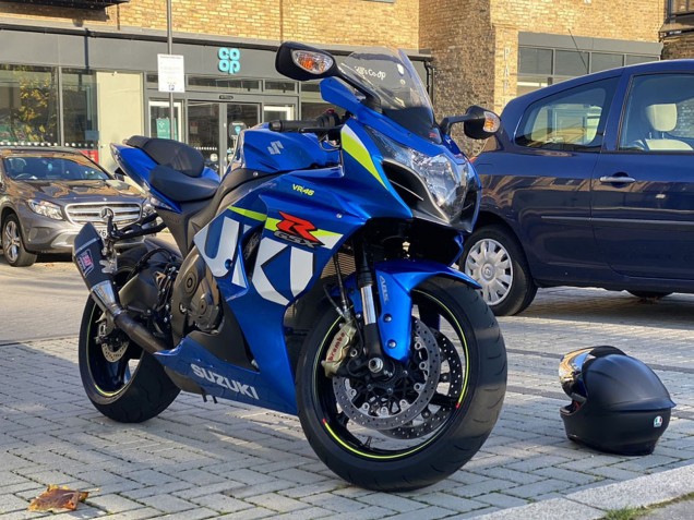 Carénages Moto Suzuki GSXR 1000 2009-2016 - Bleu Vert Blanc