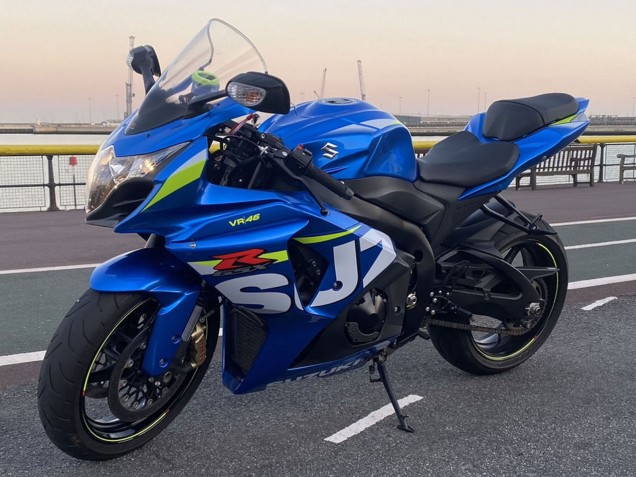 Carénages Moto Suzuki GSXR 1000 2009-2016 - Bleu Vert Blanc