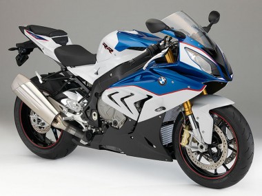 Carénages Moto BMW S1000RR 2015-2016 - Blanc Bleu