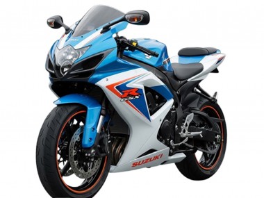 Carénages Moto Suzuki GSXR 600 2006-2007 - Blanc Bleu Rouge