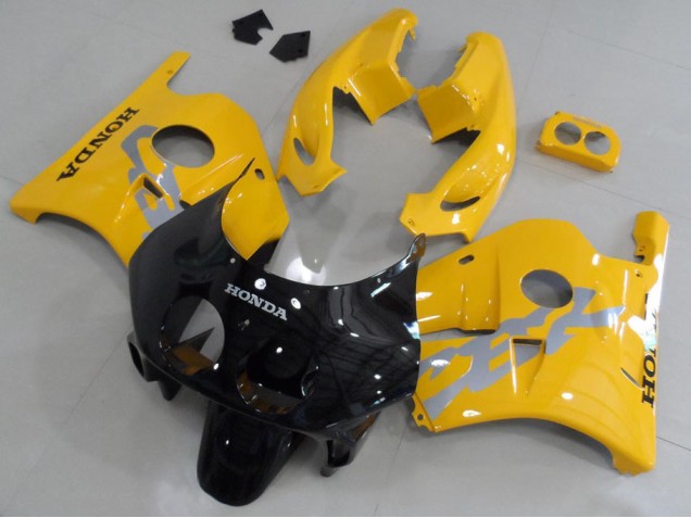 Jaune Noir Carénage Moto Honda CBR 250 RR MC22 1991-1998 Jaune Noir Carénage Moto Honda CBR 250 RR MC22 1991-1998