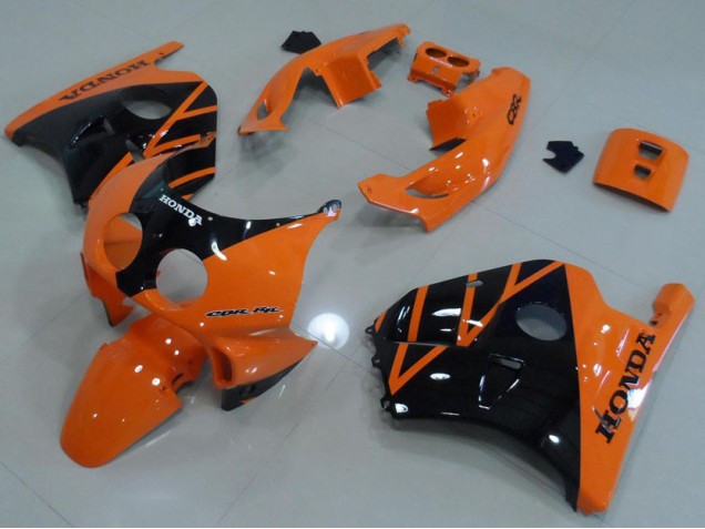 Orange Noir Carénage Moto Honda CBR 250 RR MC22 1991-1998 Orange Noir Carénage Moto Honda CBR 250 RR MC22 1991-1998