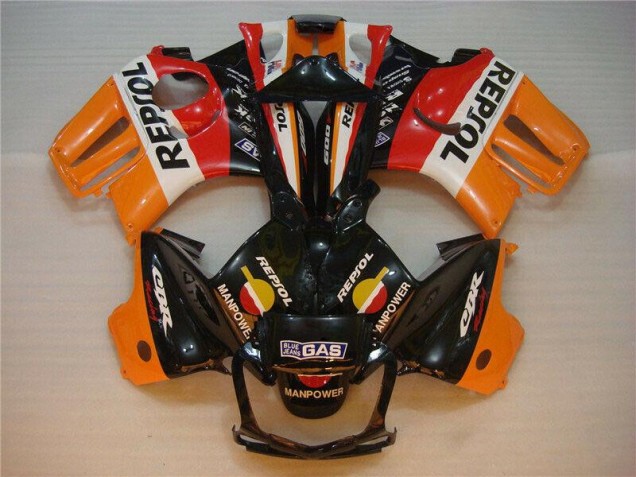 Noir Orange Repsol Carénage Moto Honda CBR 600 F3 1995-1998 Noir Orange Repsol Carénage Moto Honda CBR 600 F3 1995-1998