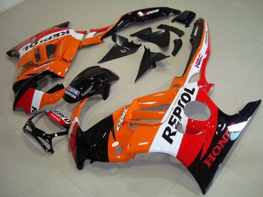 Noir Orange Repsol Carénages Moto Honda CBR 600 F3 1995-1998