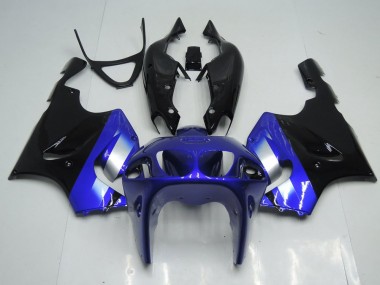 Bleu et Noir Carénage Moto Kawasaki ZX7R 1996-2003