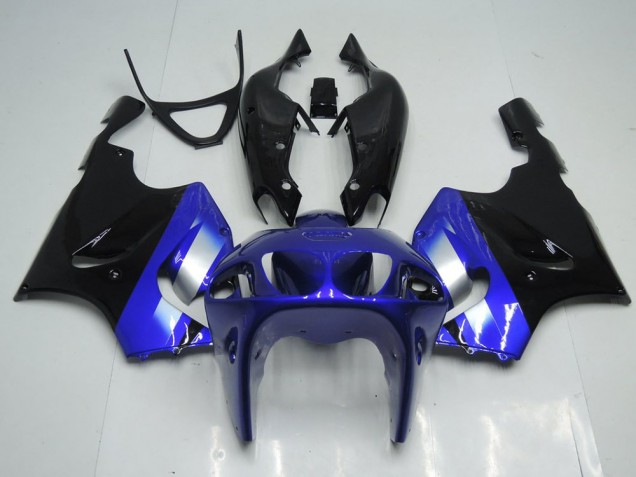 Bleu et Noir Carénage Moto Kawasaki ZX7R 1996-2003