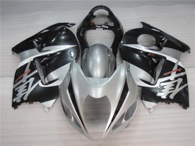 Argent Noir Carénage Moto Suzuki GSXR 1300 Hayabusa 1996-2007