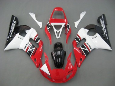 Rouge Blanc Noir Carénage Moto Yamaha R6 1998-2002