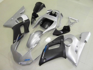 Noir Argent Carénage Moto Yamaha R6 1998-2002