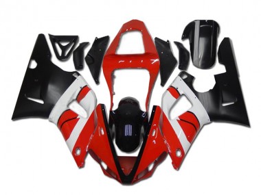 Rouge Blanc Noir Carénage Moto Yamaha R1 2000-2001