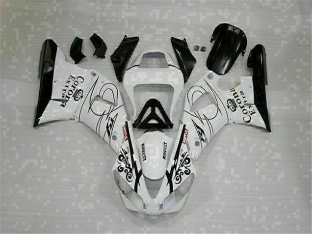 Blanc Carrosserie Moto Yamaha R1 2000-2001 Blanc Carrosserie Moto Yamaha R1 2000-2001