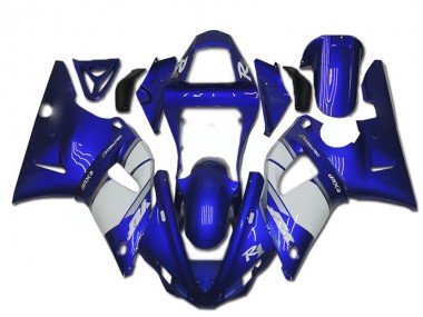 Bleu Blanc Carénage Moto Yamaha R1 2000-2001