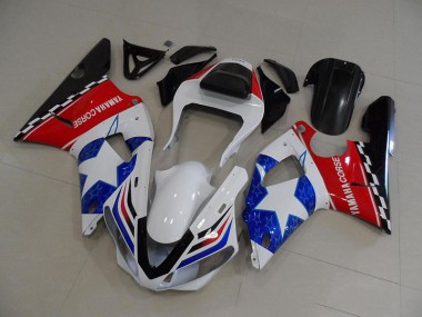 Drapeau Étoile Carénage Moto Yamaha R1 2000-2001