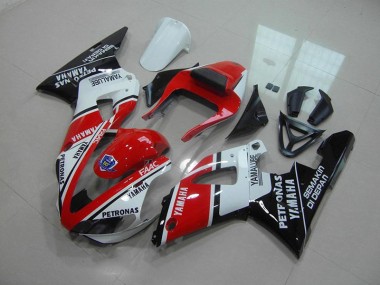 Rouge Blanc Yamalube Carénage Moto Yamaha R1 2000-2001