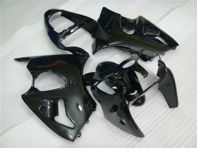 Noir Brillant Carénage Moto Kawasaki ZX6R 2000-2002 Noir Brillant Carénage Moto Kawasaki ZX6R 2000-2002