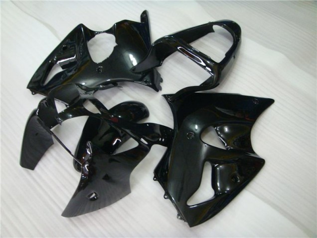 Noir Brillant Carénage Moto Kawasaki ZX6R 2000-2002 Noir Brillant Carénage Moto Kawasaki ZX6R 2000-2002