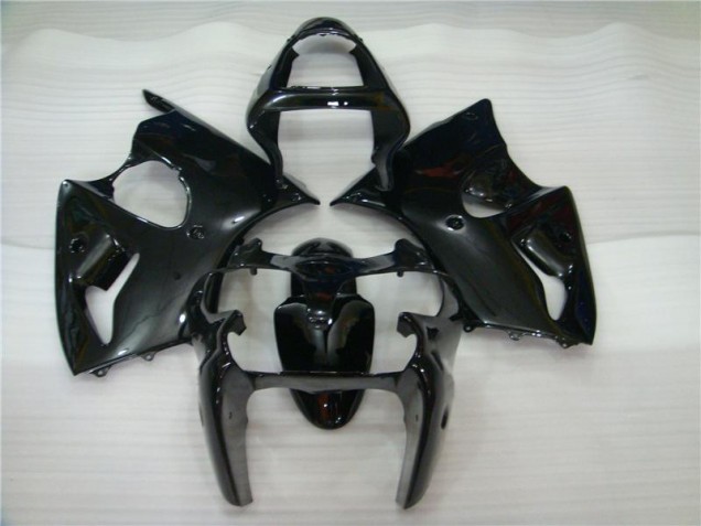 Noir Brillant Carénage Moto Kawasaki ZX6R 2000-2002 Noir Brillant Carénage Moto Kawasaki ZX6R 2000-2002