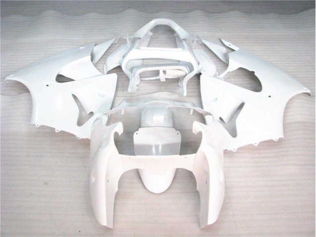Brillant Blanc Carénage Moto Kawasaki ZX6R 2000-2002 Brillant Blanc Carénage Moto Kawasaki ZX6R 2000-2002