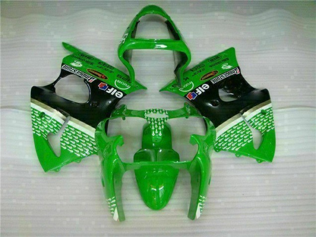 Vert Noir Kit Carénages Motos & Plastique Kawasaki ZX6R 2000-2002 Vert Noir Kit Carénages Motos & Plastique Kawasaki ZX6R 2000-2002