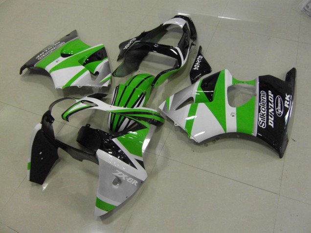 Vert Blanc Bande Carénage Moto Kawasaki ZX6R 2000-2002 Vert Blanc Bande Carénage Moto Kawasaki ZX6R 2000-2002