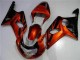 Orange Noir Carénage Moto Suzuki GSXR 1000 K1 2000-2002