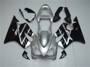 Argent Noir Carénage Moto Honda CBR 600 F4i 2001-2003