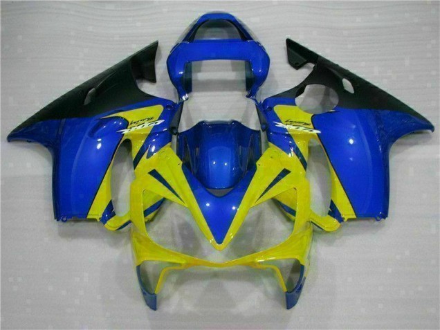Jaune Bleu Carénage Moto Honda CBR 600 F4i 2001-2003 Jaune Bleu Carénage Moto Honda CBR 600 F4i 2001-2003
