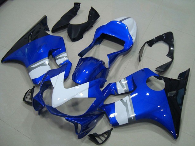 Blanc Bleu Noir Carénage Moto Honda CBR 600 F4i 2001-2003 Blanc Bleu Noir Carénage Moto Honda CBR 600 F4i 2001-2003