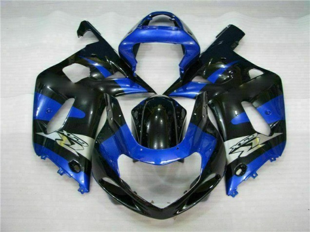 Bleu Noir Carénages Moto Suzuki GSXR 600 / 750 K1 K2 K3 2001-2003 Bleu Noir Carénages Moto Suzuki GSXR 600 / 750 K1 K2 K3 2001-2003
