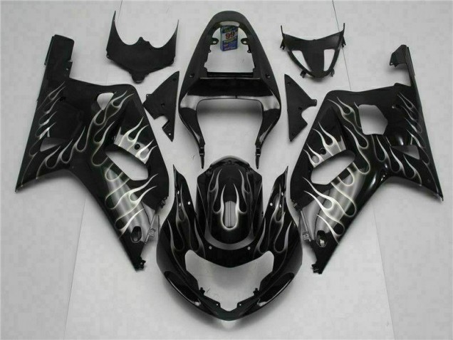 Noir Carrosserie Moto Suzuki GSXR 600 / 750 K1 K2 K3 2001-2003 Noir Carrosserie Moto Suzuki GSXR 600 / 750 K1 K2 K3 2001-2003