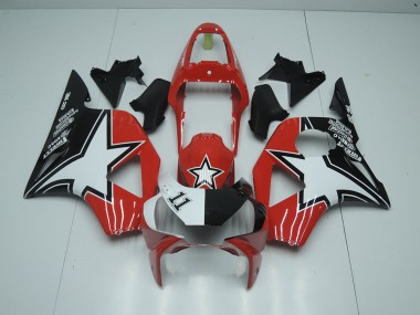 Noir Rouge Étoile Carénage Moto Honda CBR 900 RR 954 2002-2003