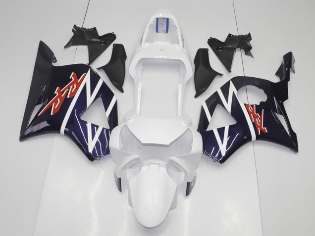 Bleu Foncé Blanc Carénage Moto Honda CBR 900 RR 954 2002-2003 Bleu Foncé Blanc Carénage Moto Honda CBR 900 RR 954 2002-2003