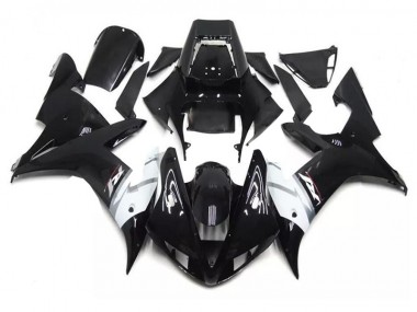 Noir Blanc Carénages Moto Yamaha R1 2002-2003
