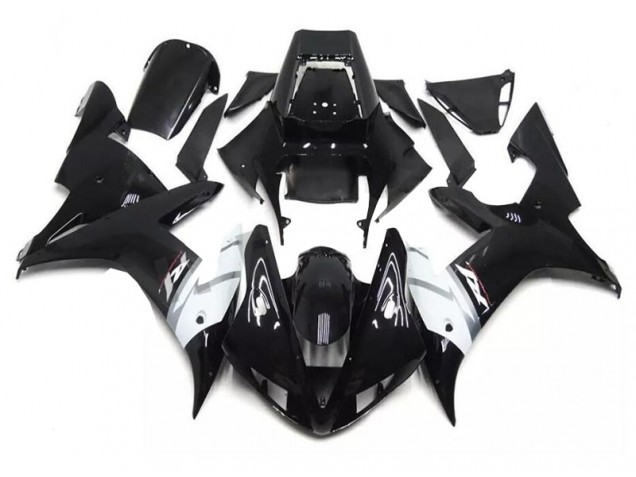 Noir Blanc Carénages Moto Yamaha R1 2002-2003
